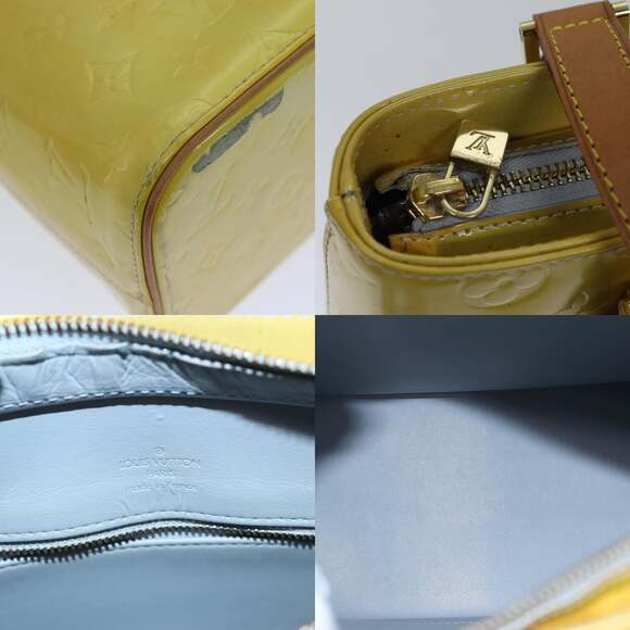 LOUIS VUITTON Monogram Vernis Houston Hand Bag Gris M91053 - Picture 11 of 12